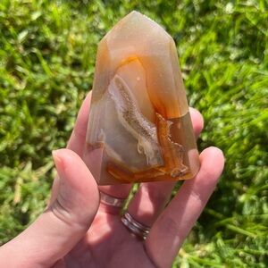 Polished Agate Crystal Point